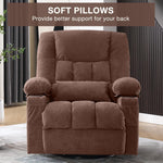 Massage Swivel Rocker Recliner with Vibration, Heat & Ergonomic Lounge Support detail image 15