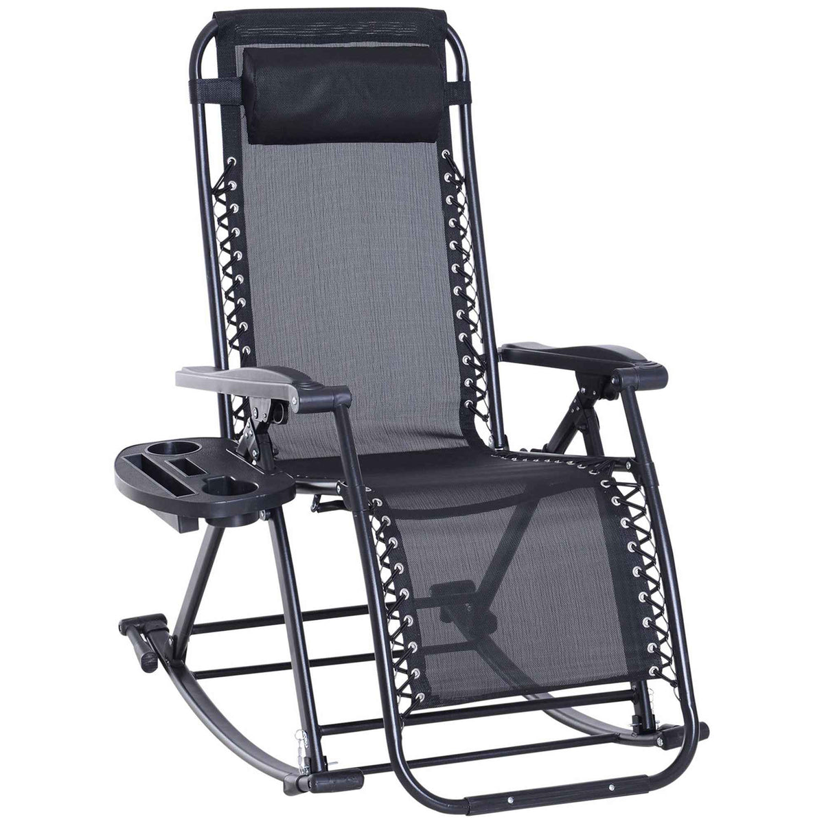 Folding Zero Gravity Rocking Lounge Chair detail image 15