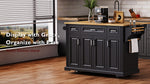 54 in. Rolling Kitchen Island with Drop Leaf & Storage product view 111