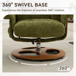 Ergonomic Recliner Chair with Ottoman - 360° Swivel Massage Lounge detail image 26