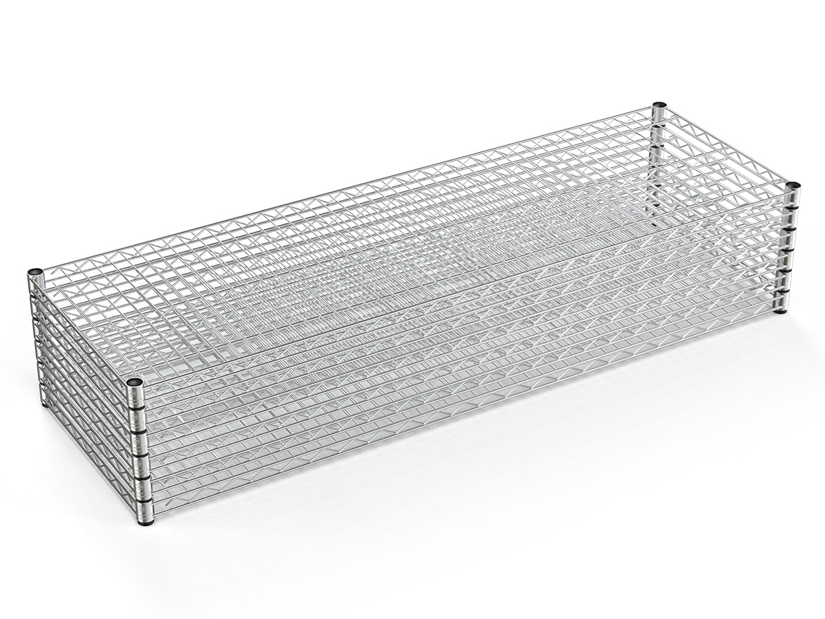 Heavy-Duty NSF Adjustable Wire Shelving Unit with Wheels & Shelf Liners for workshop, garage, storage, or utility use