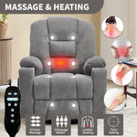 Large Dual-Motor Power Lift Heat & Massage Recliner detail image 25