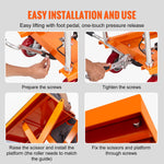 Manual Hydraulic Scissor Lift Table Cart with Non-Slip Pad for workshop, garage, storage, or utility use