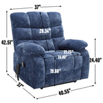 Dual-Motor Lift Recliner with Heat & Massage, 350 lb Capacity detail image 84