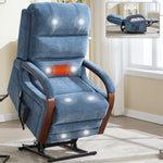 Power Chenille Lift Recliner Chair Dual Motor Infinite Position Up to 350 Pounds detail image 11