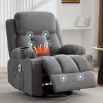 Swivel Rocker Recliner Chair with Vibration Massage, Heat, USB Port and Cup Holderrs detail image 43