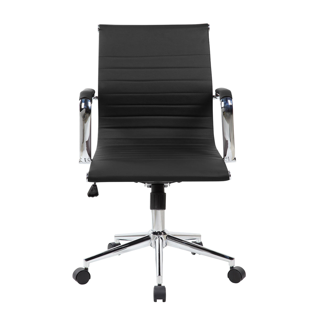 Techni Mobili Modern Medium-Back Executive Chair, Black for home office seating