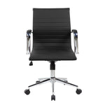 Techni Mobili Modern Medium-Back Executive Chair, Black for home office seating
