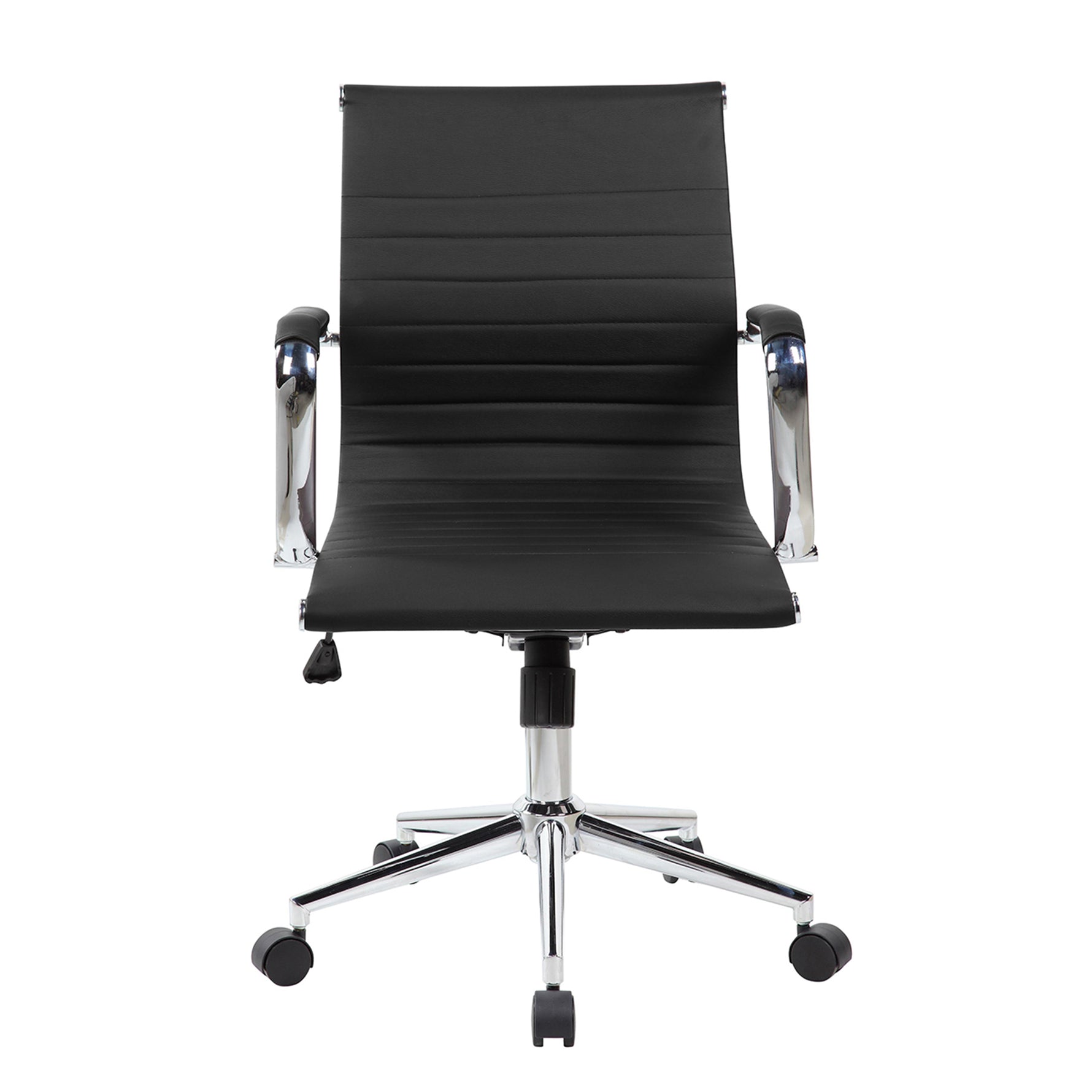 Techni Mobili Modern Medium-Back Executive Chair, Black for home office seating