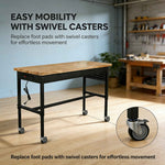 Heavy-Duty Adjustable Workbench with Power Outlet - workbench for daily comfort and function