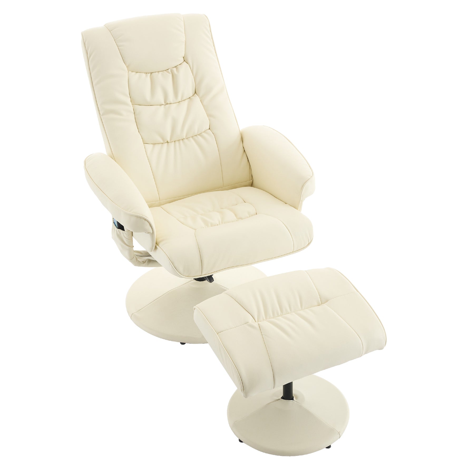 Ergonomic Recliner Chair with Ottoman - 360° Swivel Massage Lounge detail image 13