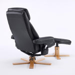 Modern Heated Massage 360° Swivel Recliner Accent Chair with Ottoman, Ergonomic detail image 39