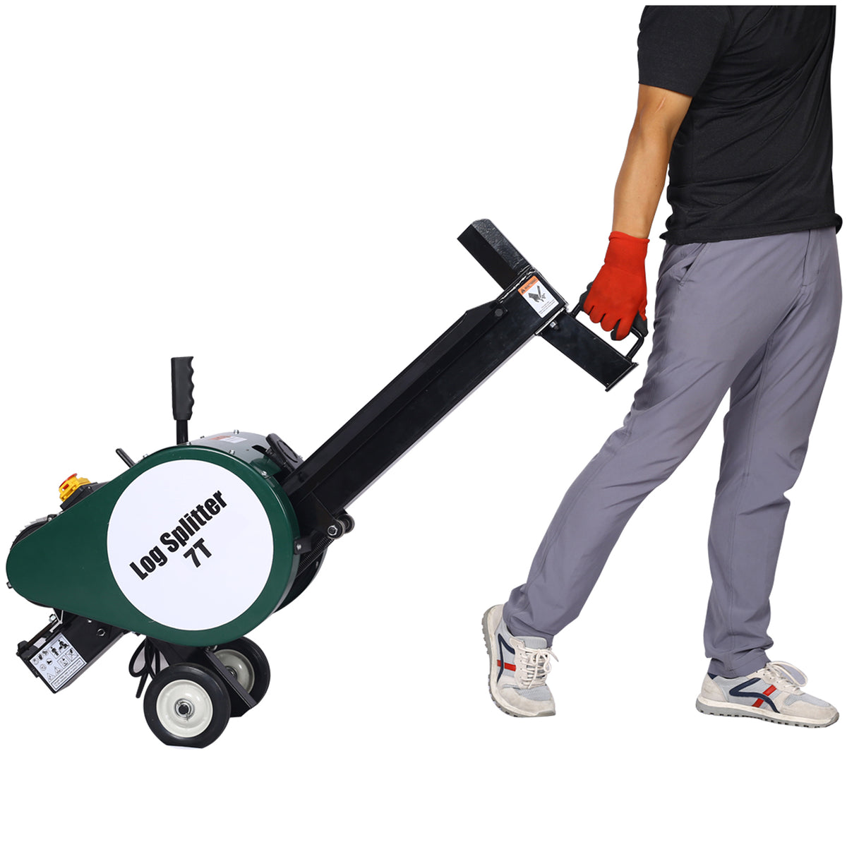 7-Ton Portable Electric Horizontal Log Splitter for workshop, garage, storage, or utility use