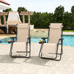 Folding Zero Gravity Lounge Chair with Headrest detail image 7