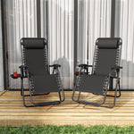 Folding Zero Gravity Lounge Chair with Headrest detail image 9