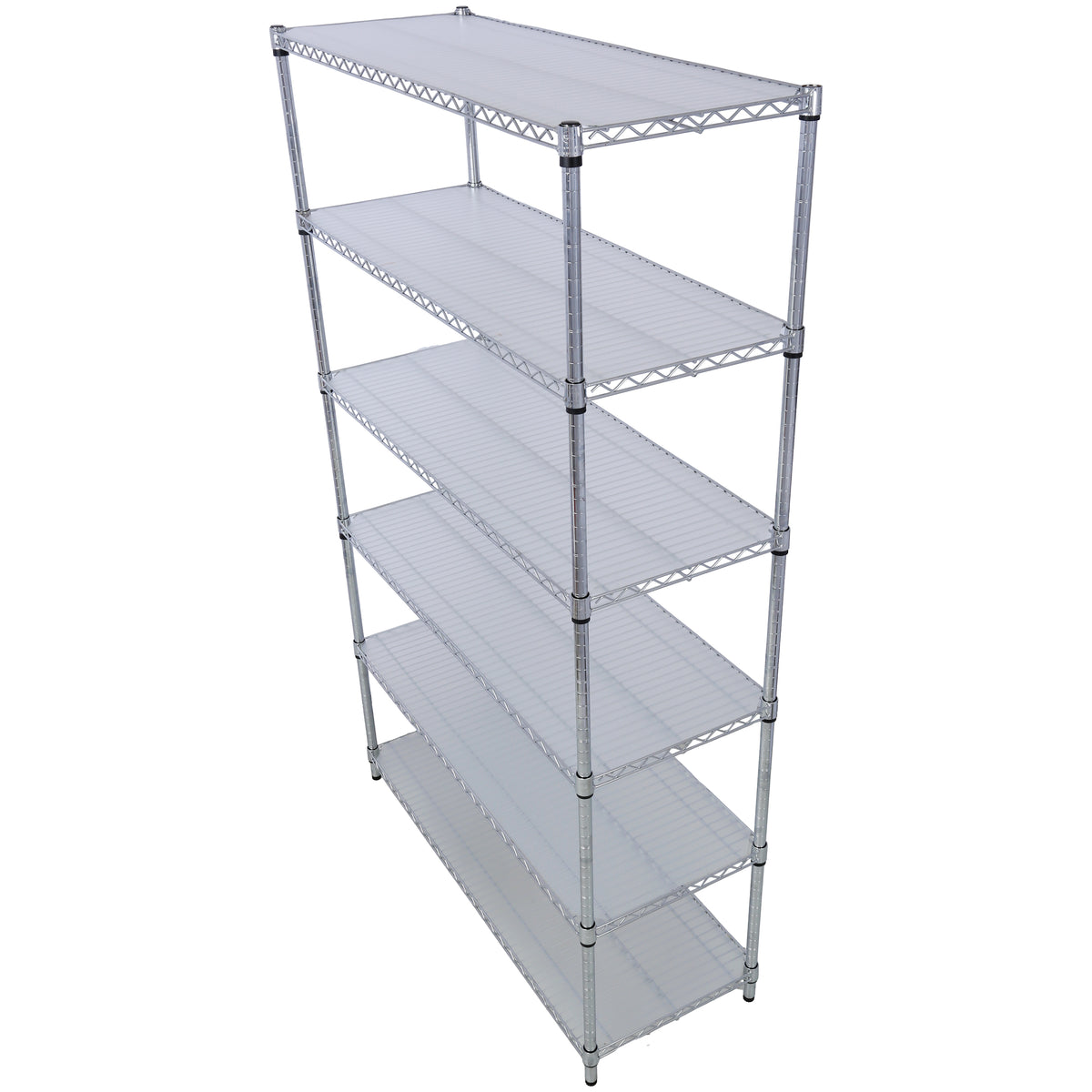 6-Tier NSF Wire Shelving Unit, 6000 lb Capacity for workshop, garage, storage, or utility use