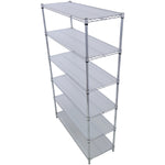 6-Tier NSF Wire Shelving Unit, 6000 lb Capacity for workshop, garage, storage, or utility use
