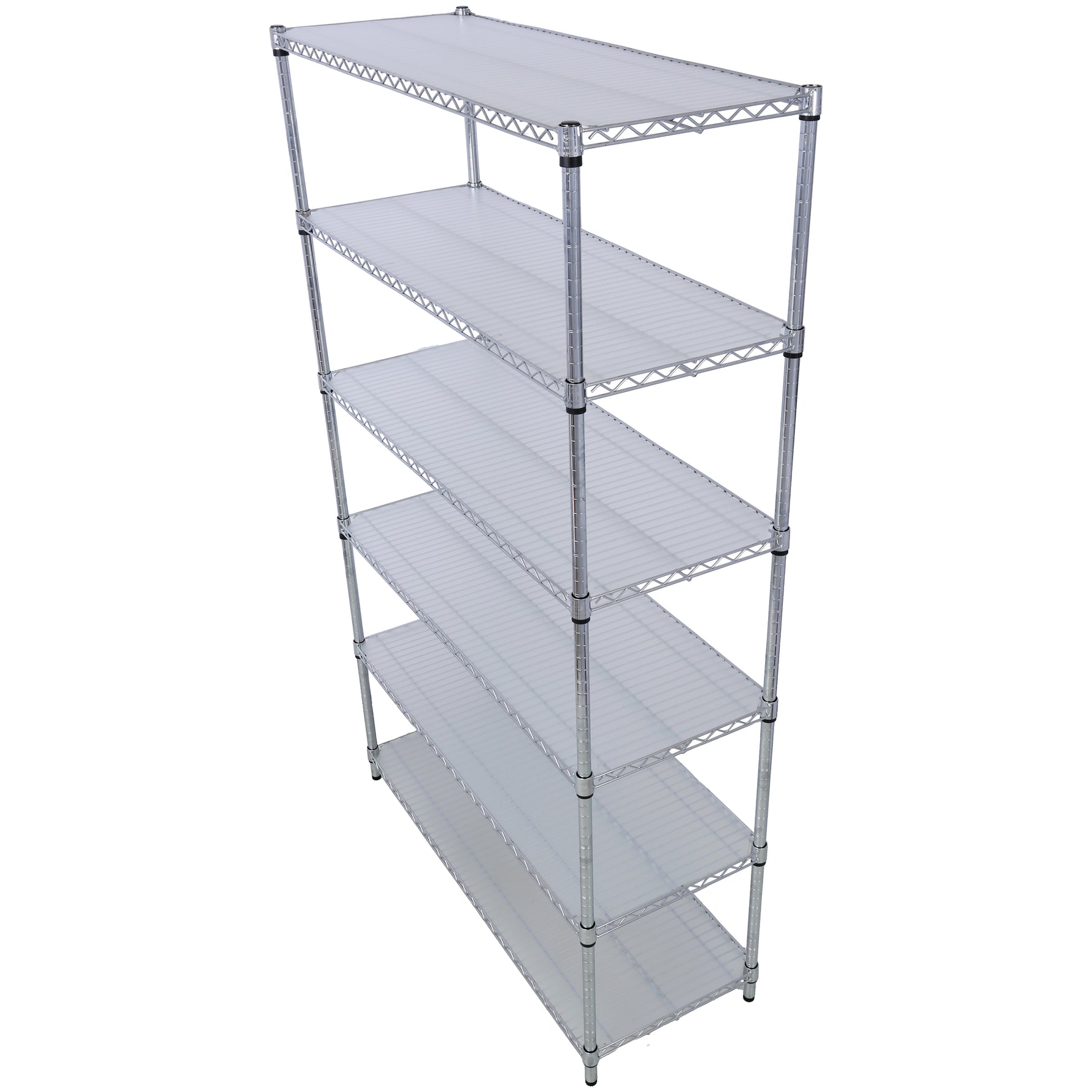 6-Tier NSF Wire Shelving Unit, 6000 lb Capacity for workshop, garage, storage, or utility use