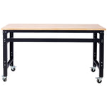 60" Rolling Adjustable Workbench workshop project bench