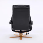 Modern Heated Massage 360° Swivel Recliner Accent Chair with Ottoman, Ergonomic detail image 40