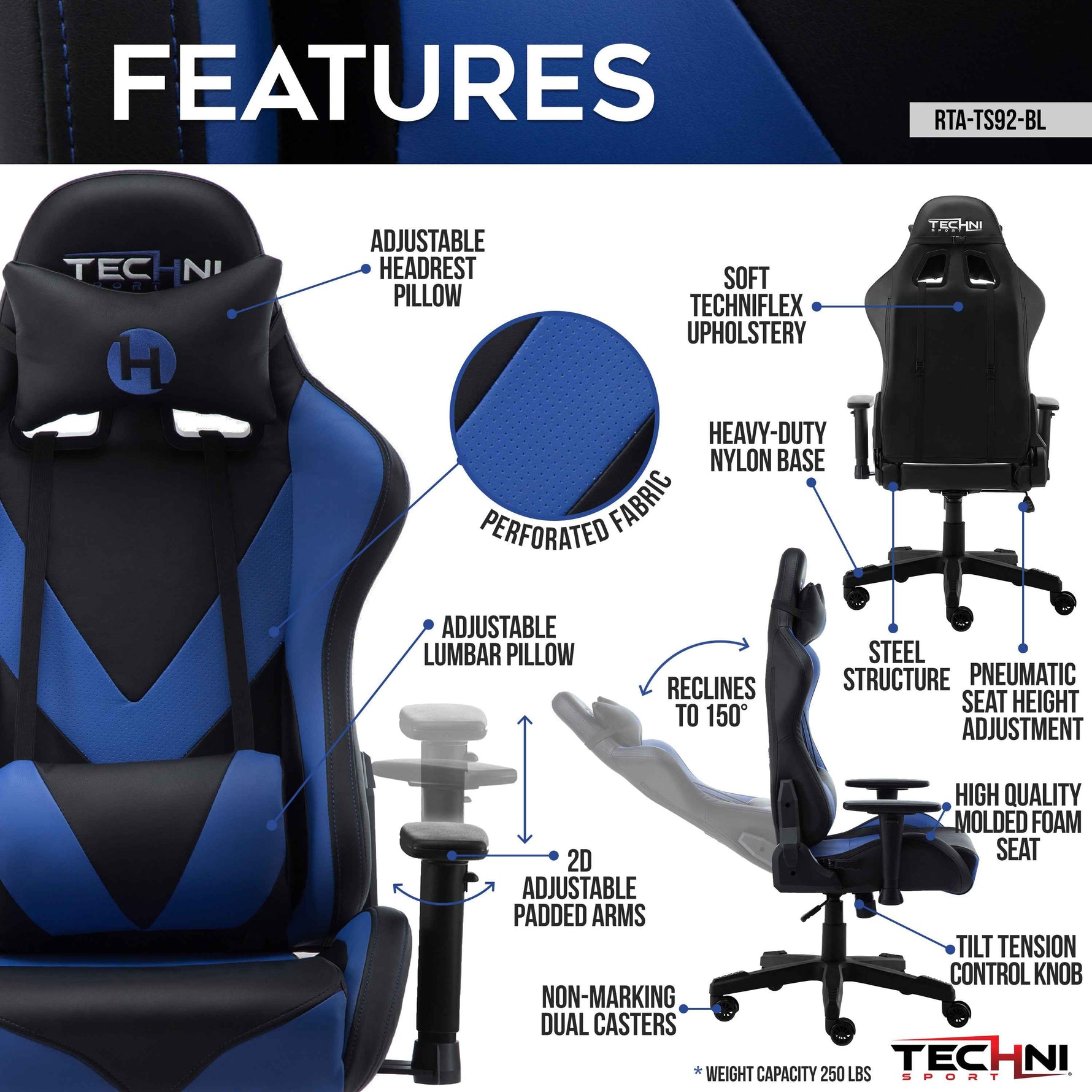 Techni Sport TS-92 Ergonomic Office Chair product image 22