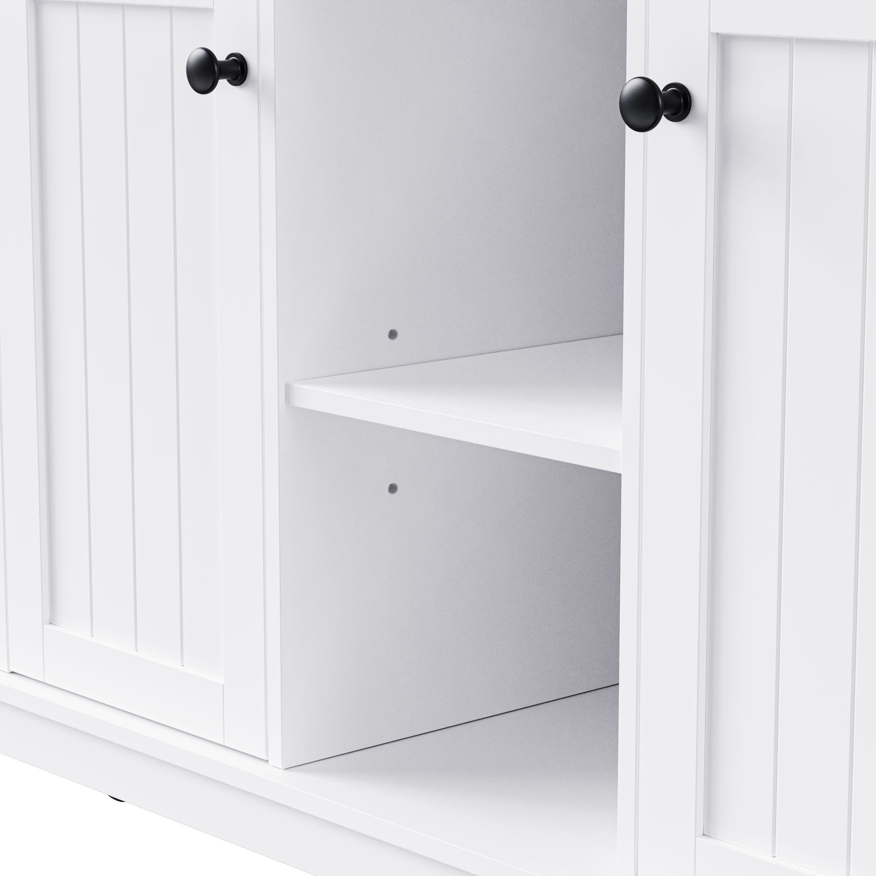 53 in. Farmhouse Kitchen Island with Power Outlet & Stools product view 152