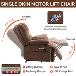 Chenille Power Lift Recliner detail image 44