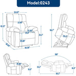 Dual-Motor Power Lift Recliner with Heat & Massage, 350 lb Capacity detail image 47