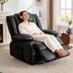 Rocker Recliner Chair with Massage and Heat for Adults, 360°Swivel detail image 14