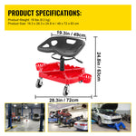 VEVOR Adjustable Rolling Garage Stool, 18–23 in. product image