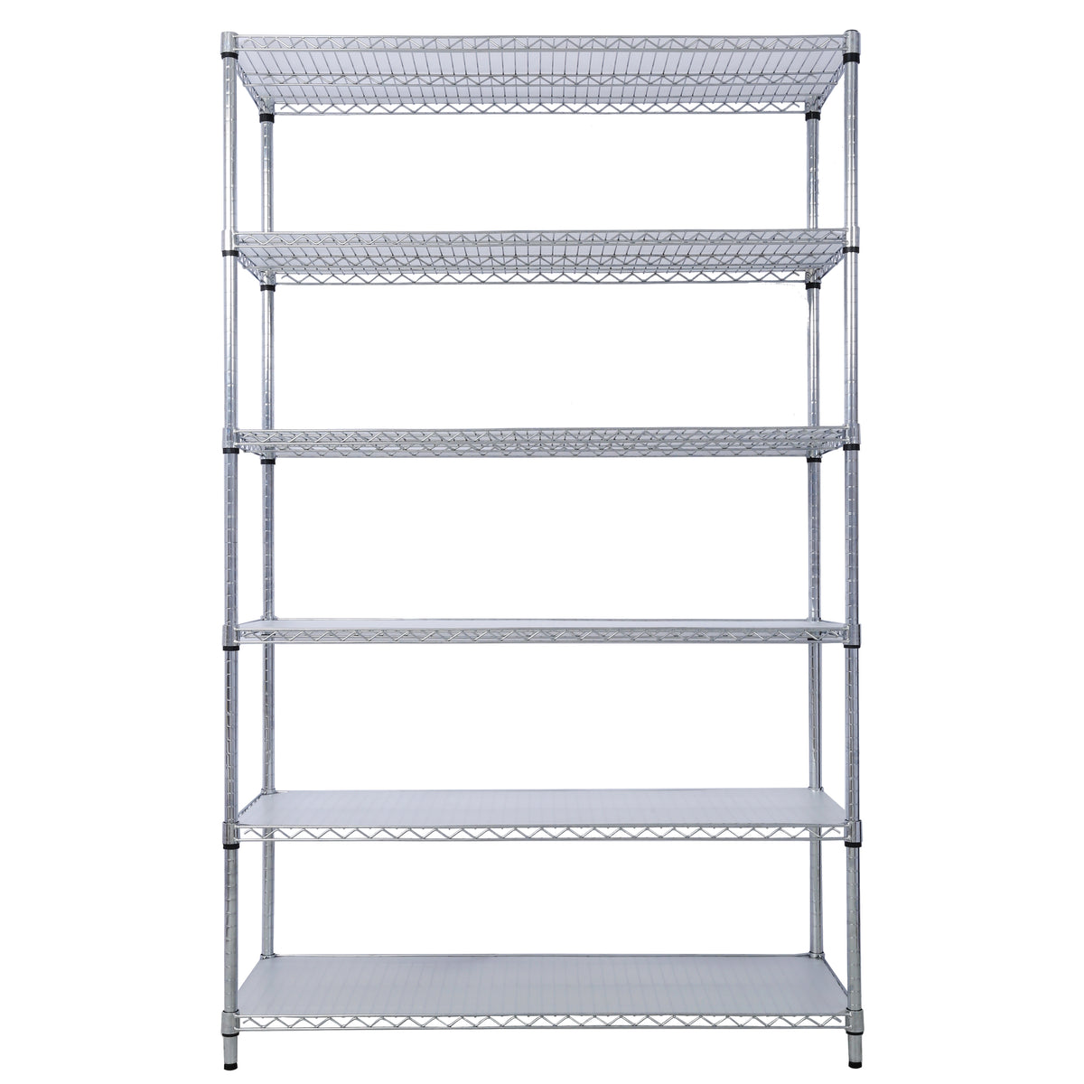 6-Tier NSF Wire Shelving Unit, 6000 lb Capacity for workshop, garage, storage, or utility use