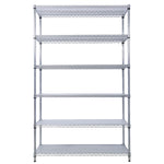 6-Tier NSF Wire Shelving Unit, 6000 lb Capacity for workshop, garage, storage, or utility use