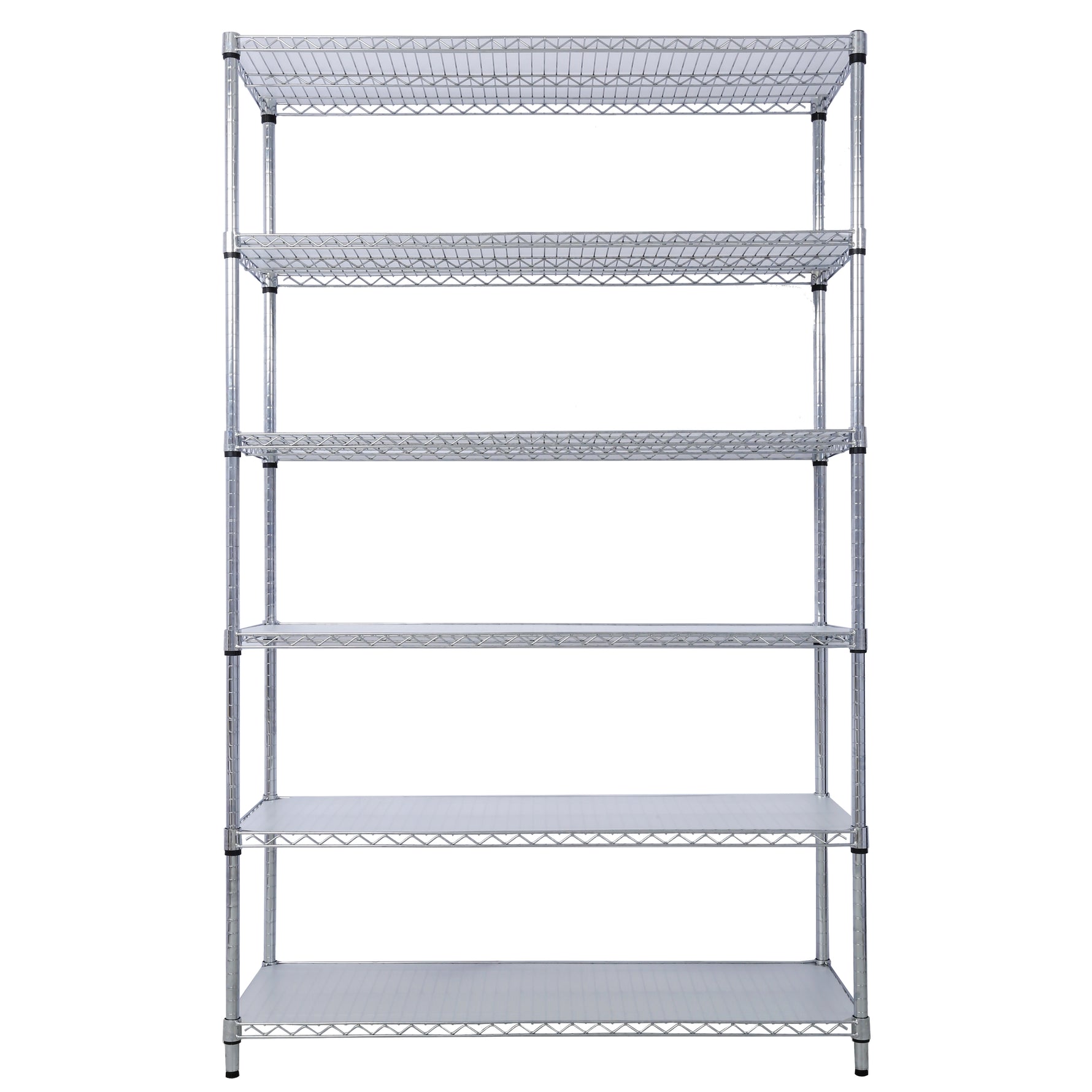 6-Tier NSF Wire Shelving Unit, 6000 lb Capacity for workshop, garage, storage, or utility use