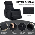 Chenille Single-Motor Power Lift Recliner with Massage & Heat detail image 62
