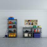 Heavy-Duty Adjustable Metal Storage Shelving Units for workshop, garage, storage, or utility use