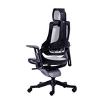 Techni Mobili LUX Ergonomic Executive Chair, Grey for home office seating