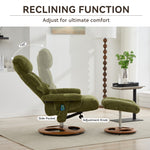 Ergonomic Recliner Chair with Ottoman - 360° Swivel Massage Lounge detail image 24