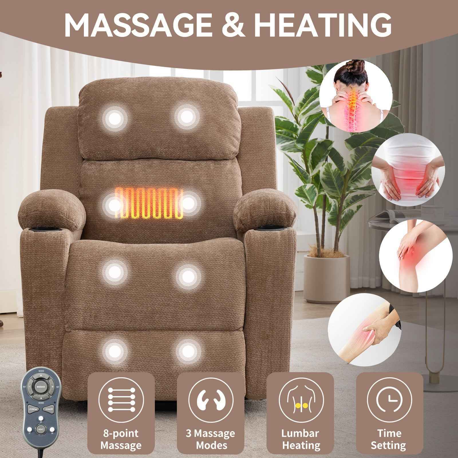 Dual-Motor Leather-Air Power Lift Recliner detail image 97