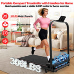 Foldable Under-Desk Walking Pad with Handlebar & Incline under-desk walking pad