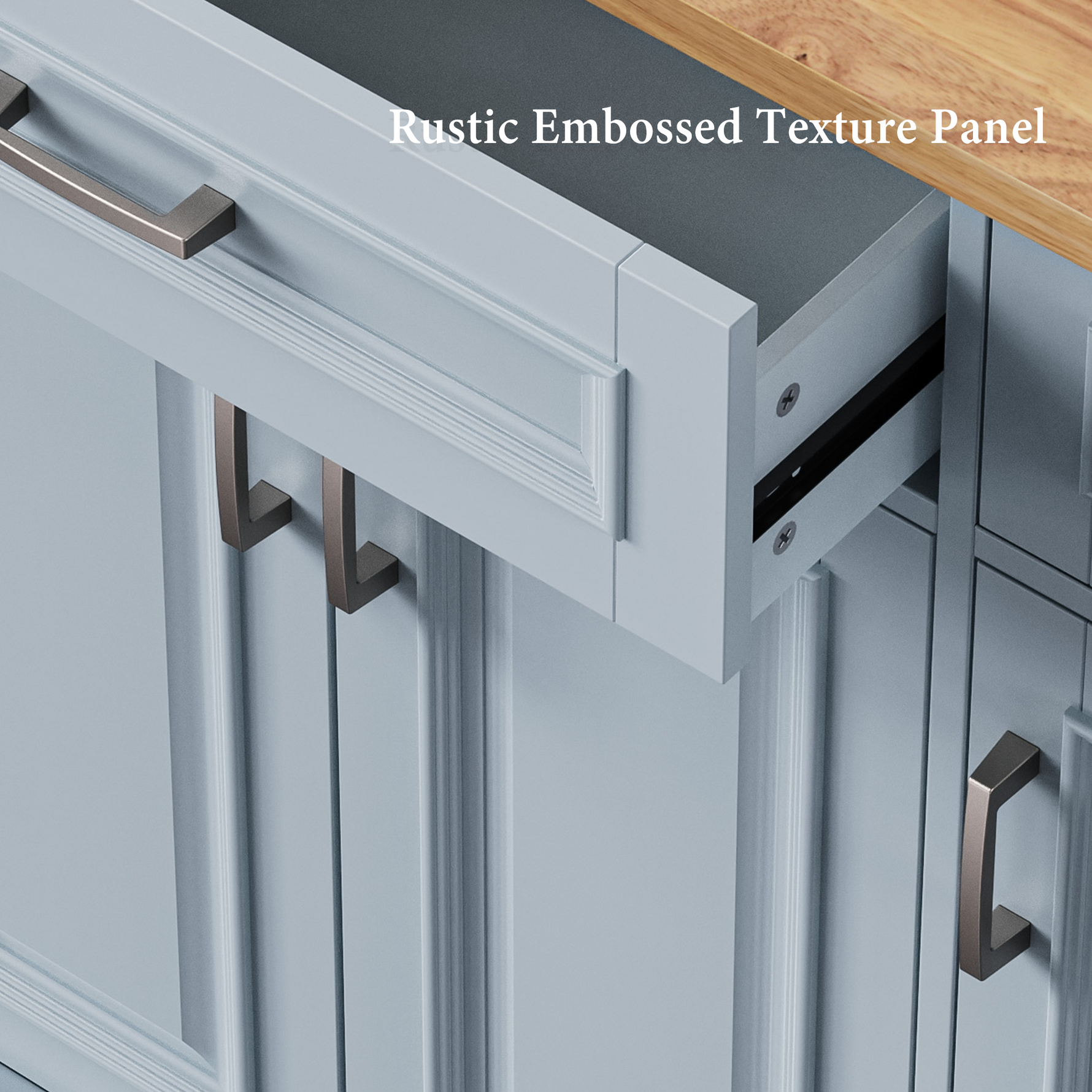 54 in. Rolling Kitchen Island with Drop Leaf & Storage product view 79