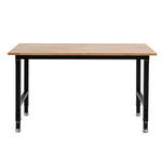 VEVOR Adjustable Height Hardwood Workbench with Power Outlets - workbench for daily comfort and function