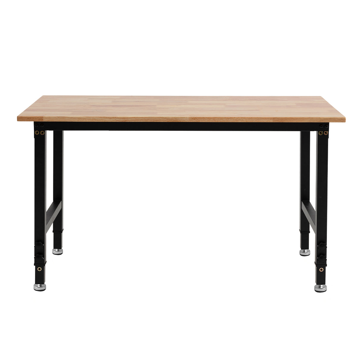 VEVOR Adjustable Height Hardwood Workbench with Power Outlets - workbench for daily comfort and function