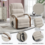 Power Chenille Lift Recliner Chair Dual Motor Infinite Position Up to 350 Pounds detail image 85