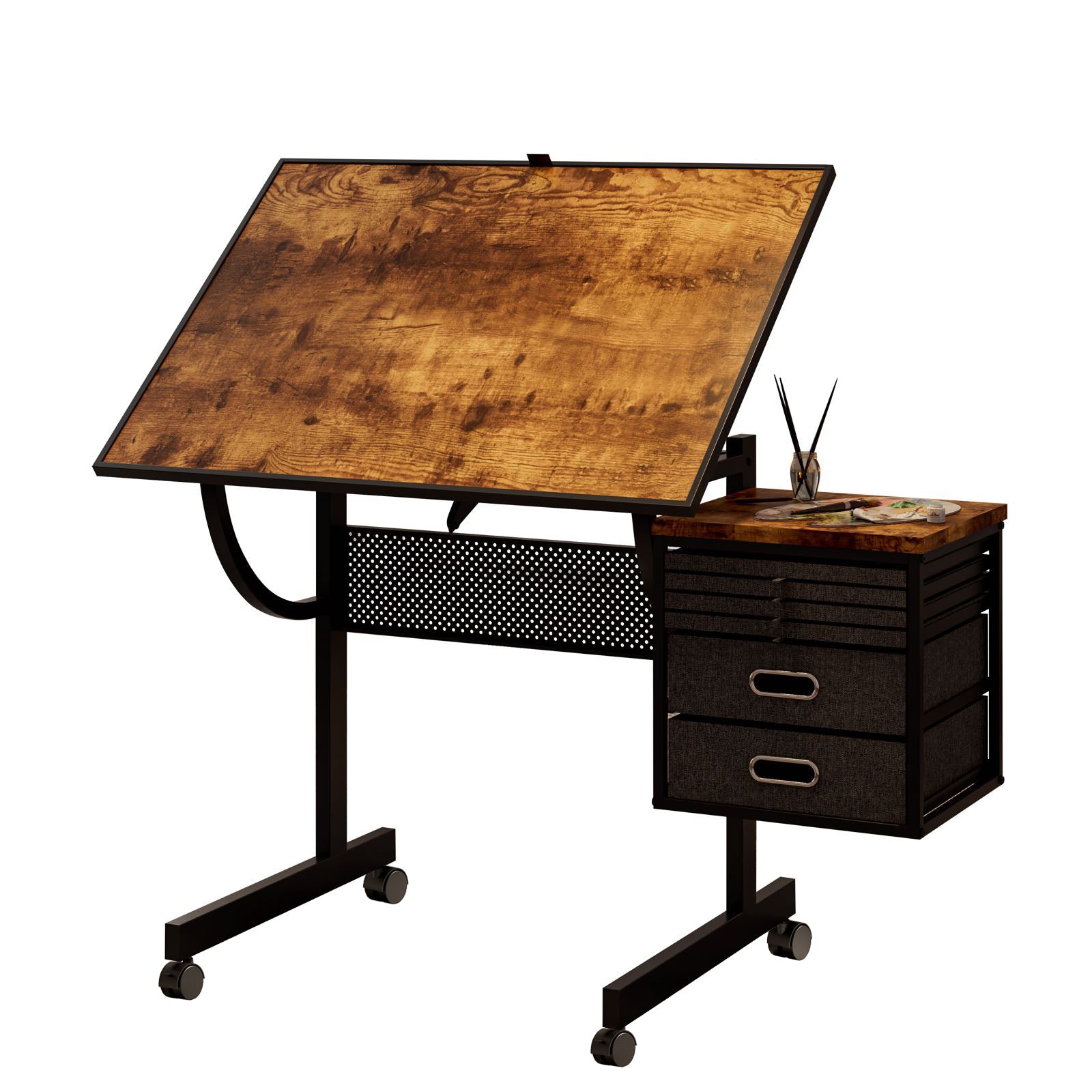 1500-Piece Rolling Jigsaw Puzzle Table with 4 Trays hobby and puzzle table