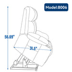 Chenille Dual-Motor Power Lift Recliner, 350 lb Capacity detail image 17