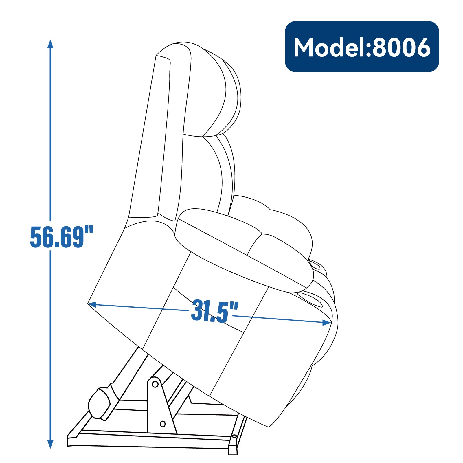 Chenille Dual-Motor Power Lift Recliner, 350 lb Capacity detail image 17