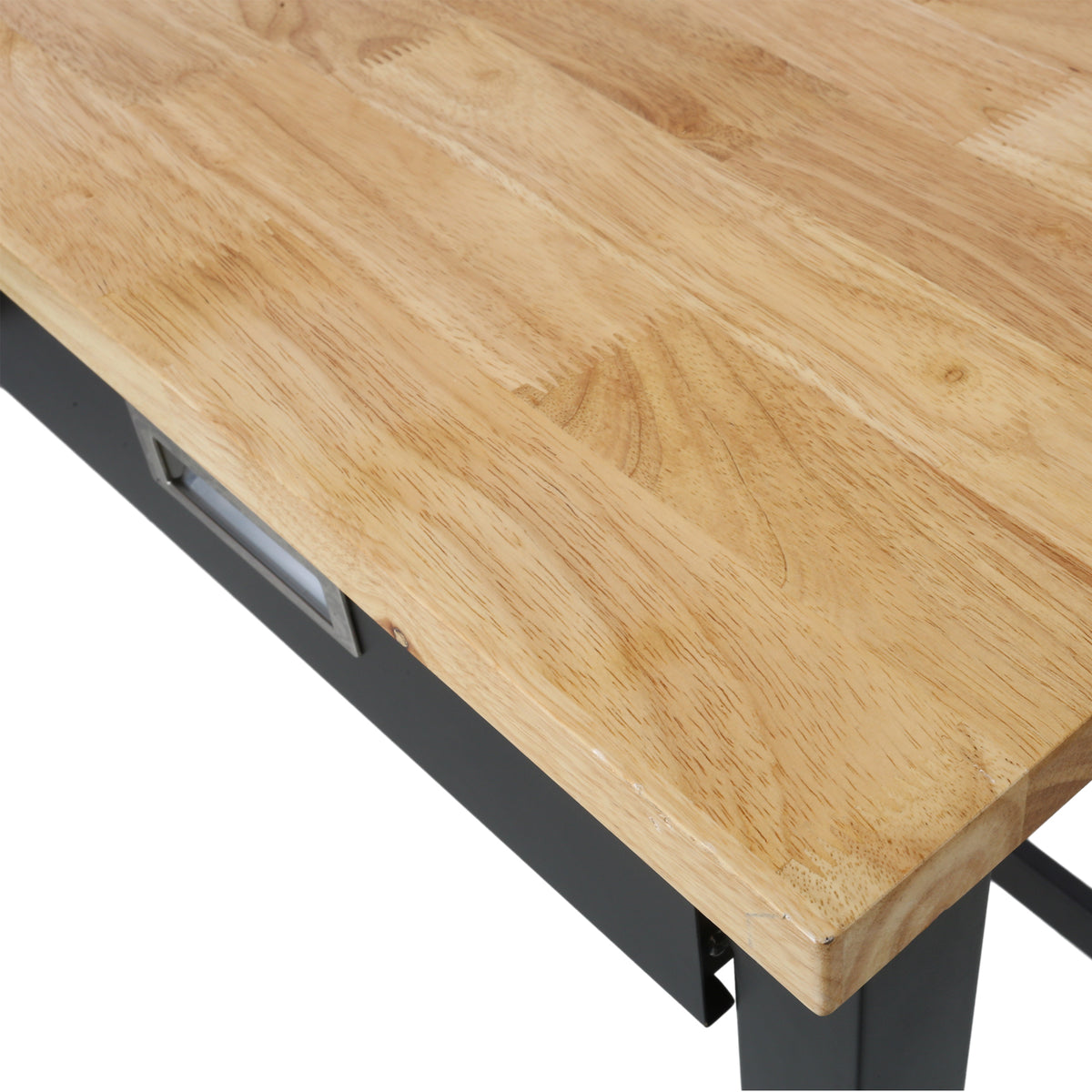 60" Rolling Bamboo Workbench with Drawer Storage for workshop, garage, storage, or utility use