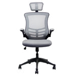 Techni Mobili High-Back Mesh Executive Chair, Silver Grey for home office seating
