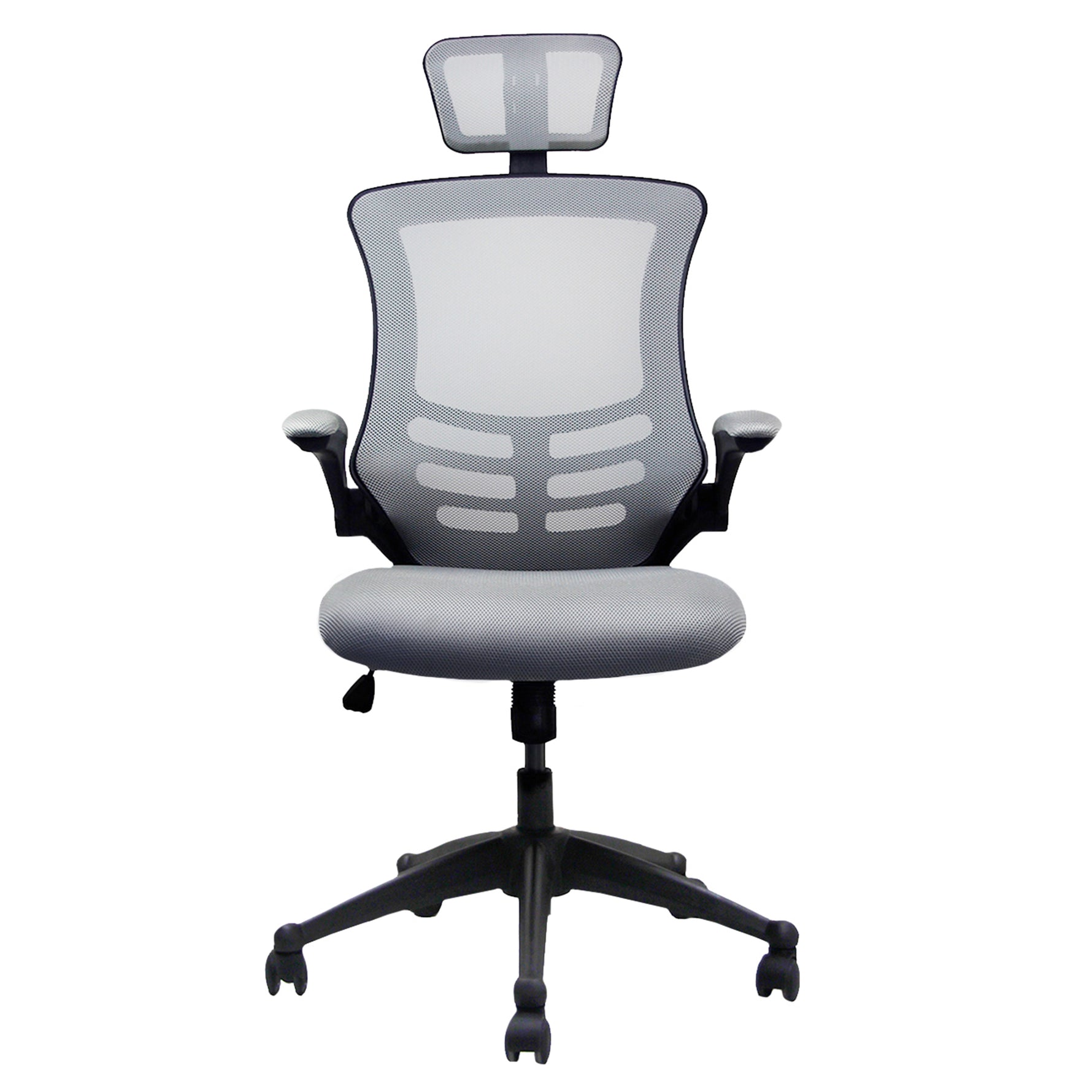 Techni Mobili High-Back Mesh Executive Chair, Silver Grey for home office seating