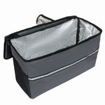 3-in-1 Folding Wagon Cart with Bench Seat & Storage for workshop, garage, storage, or utility use